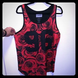 New men’s tank with roses